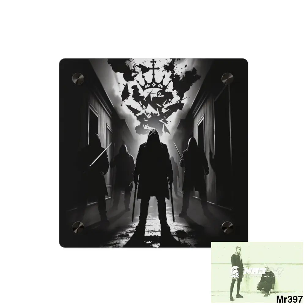 Hell Shadows no 3 2628 days Death Flat Covert Failures Ltd Edition no 22 Acrylic Wall Art Panels 8’’ x 8’’ / 0.25’’