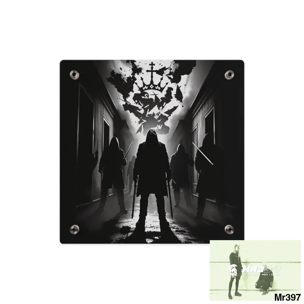 Hell Shadows no 3 2628 days Death Flat Covert Failures Ltd Edition no 22 Acrylic Wall Art Panels Home Decor