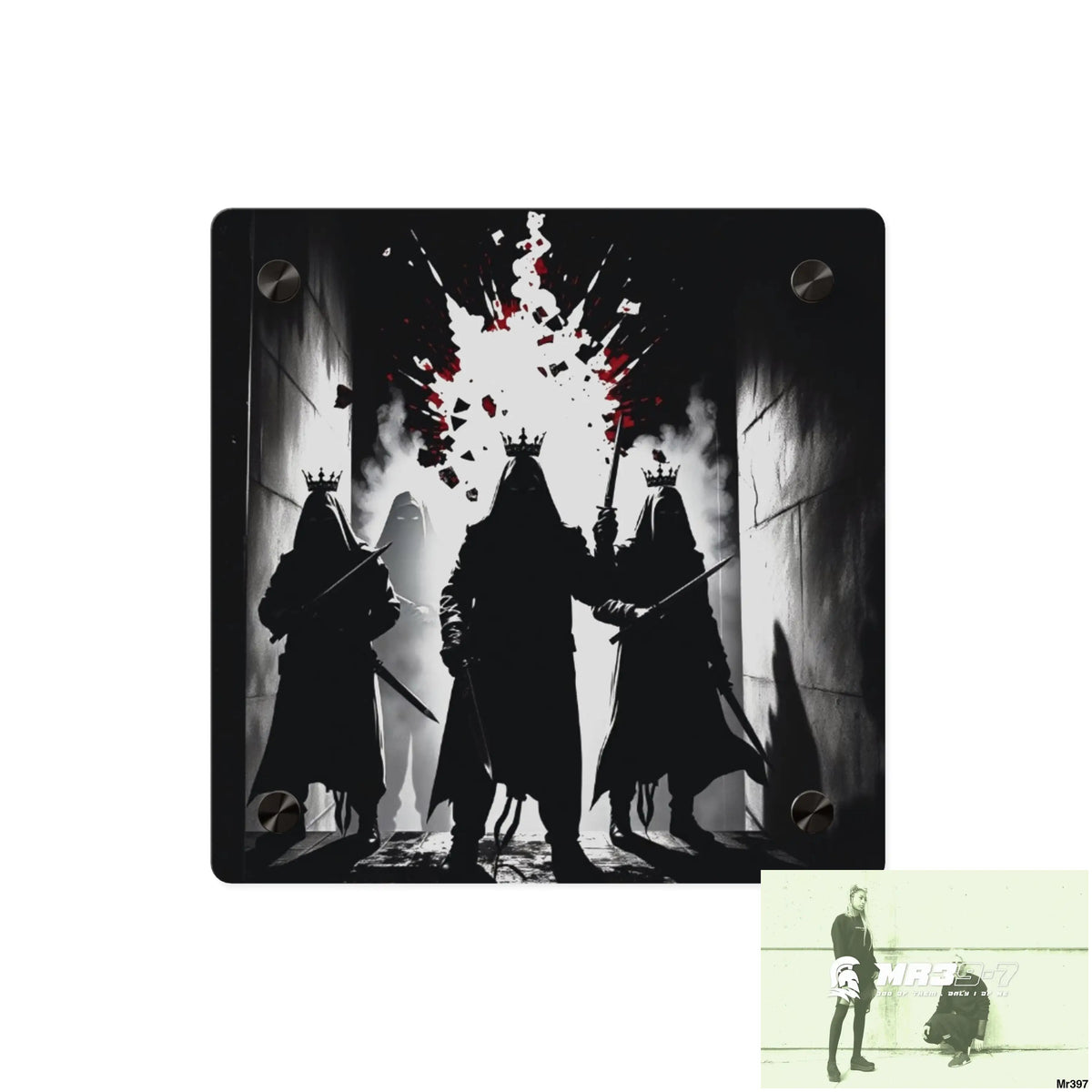 Hell Shadows no 4 2628 days Death Flat Covert Failures Ltd Edition no 22 Acrylic Wall Art Panels 8’’ x 8’’ / 0.25’’