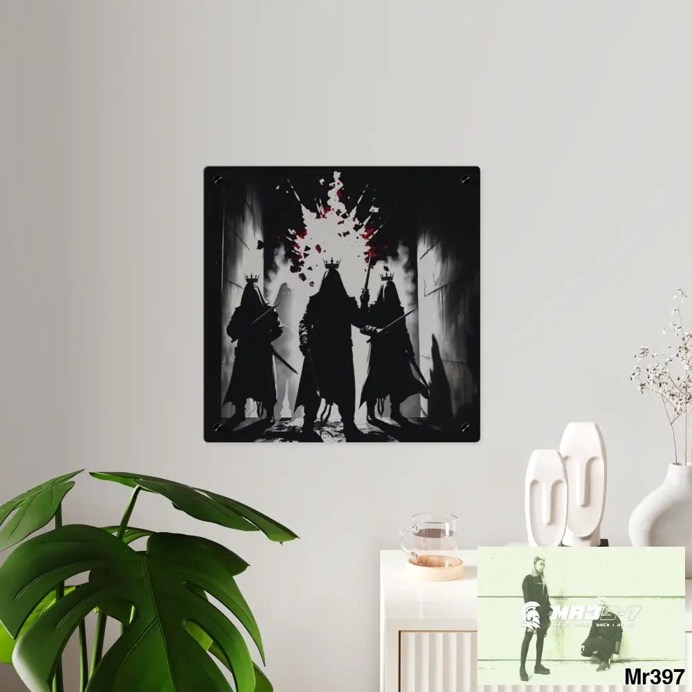 Hell Shadows no 4 2628 days Death Flat Covert Failures Ltd Edition no 22 Acrylic Wall Art Panels Home Decor