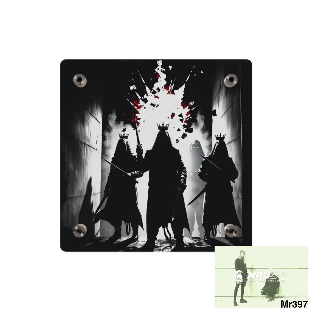 Hell Shadows no 4 2628 days Death Flat Covert Failures Ltd Edition no 22 Acrylic Wall Art Panels Home Decor