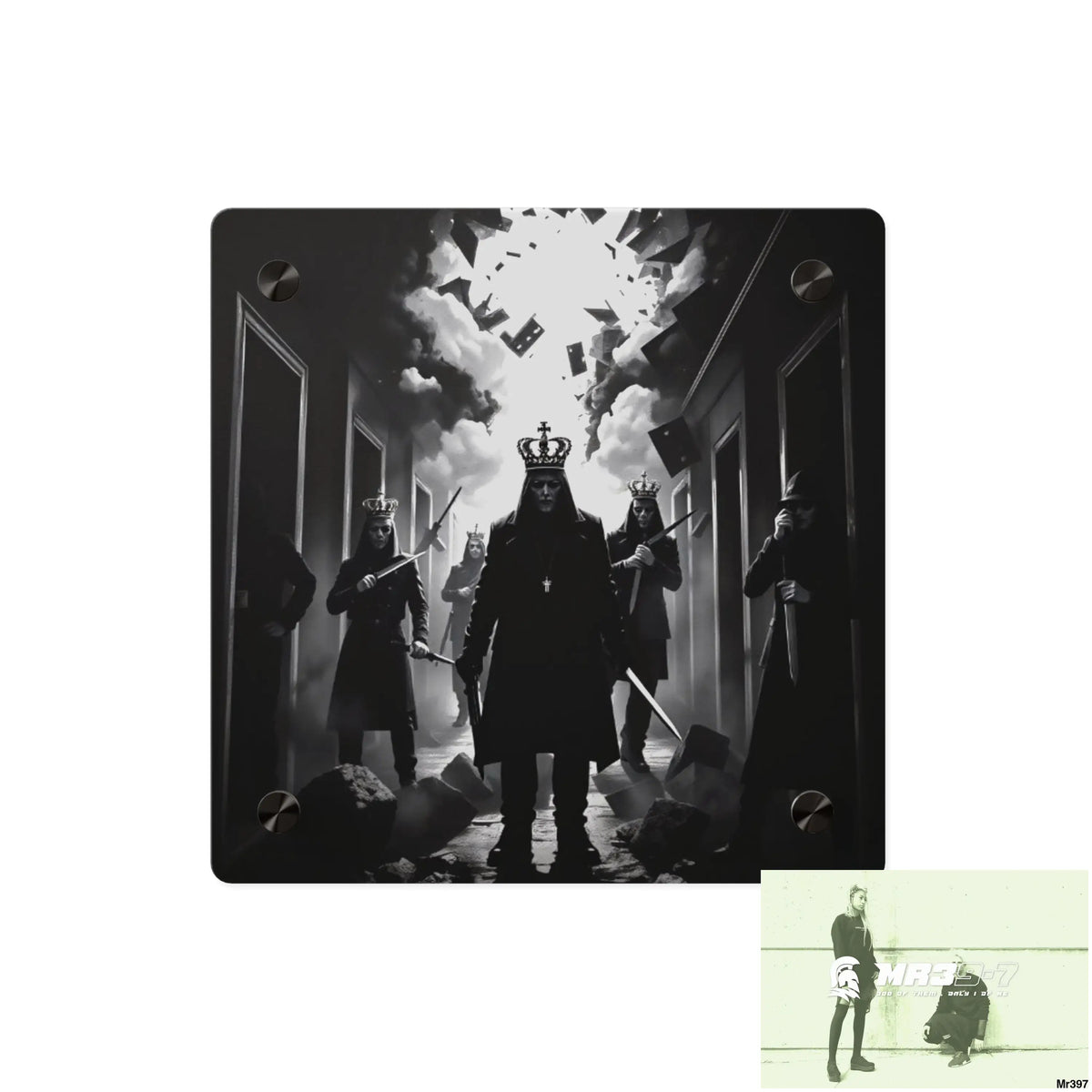 Hell Shadows no 5 2628 days Death Flat Covert Failures Ltd Edition no 22 Acrylic Wall Art Panels 8’’ x 8’’ / 0.25’’