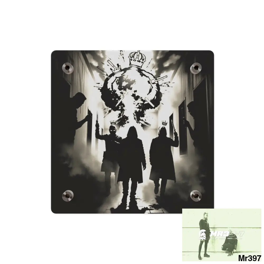 Hell Shadows no6 2628 days Death Flat Covert Failures Ltd Edition no 22 Acrylic Wall Art Panels Home Decor