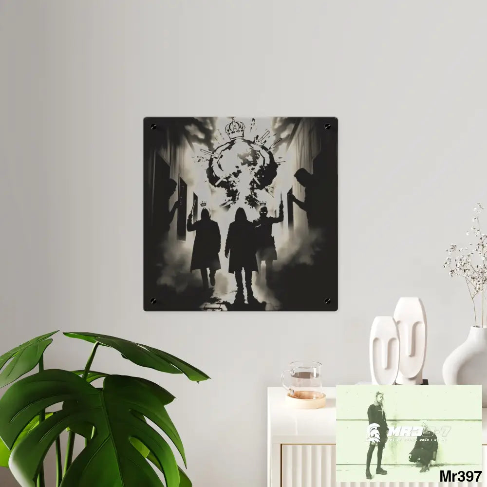 Hell Shadows no6 2628 days Death Flat Covert Failures Ltd Edition no 22 Acrylic Wall Art Panels Home Decor