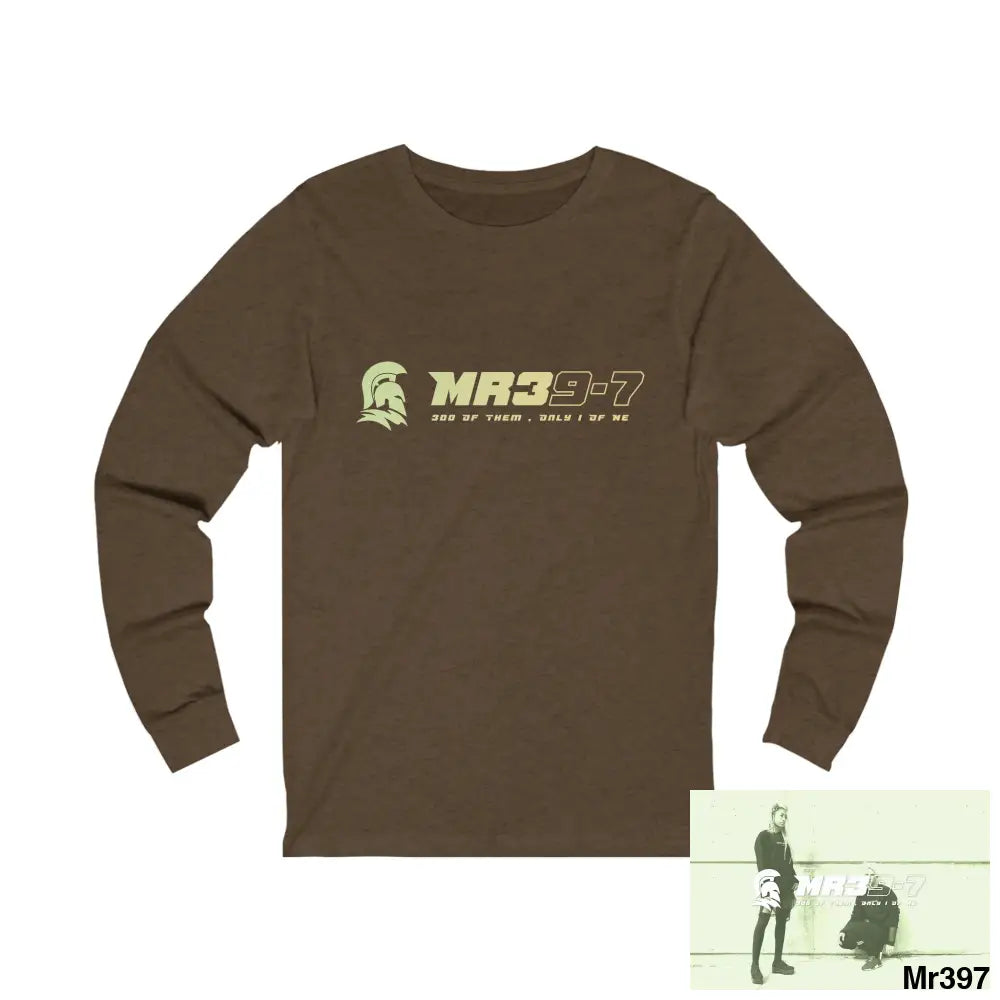 Hergest MH 2013 A1 Who Dares Wins Unisex Jersey Long Sleeve Tee S / Heather Brown Long-sleeve