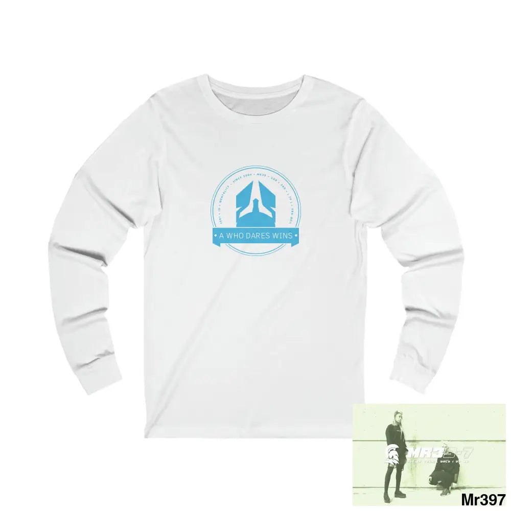Hergest MH 2013 A1 Who Dares Wins Unisex Jersey Long Sleeve Tee S / White Long-sleeve