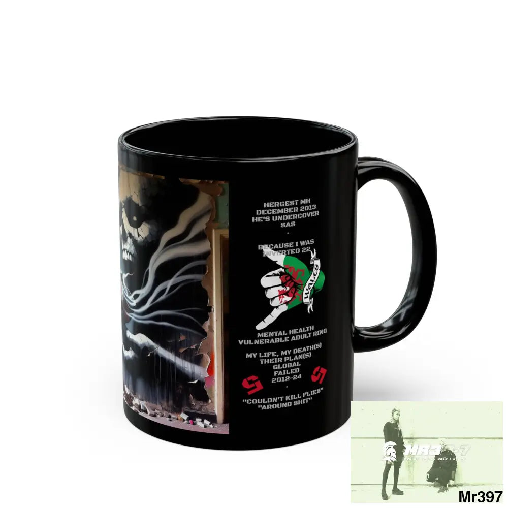 Hergest X3 SAS links MH VAR Cyanide Tea Assassination Fail 11oz Tactical GB / Black Mug 11oz Mug