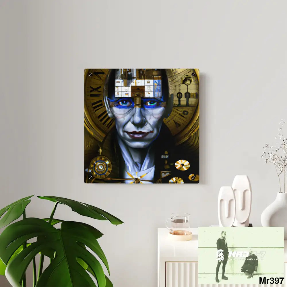 Hyper Realistic Male Tut Anch Amun Chess Karol Bak Abstract Acrylic Art Panels Home Decor