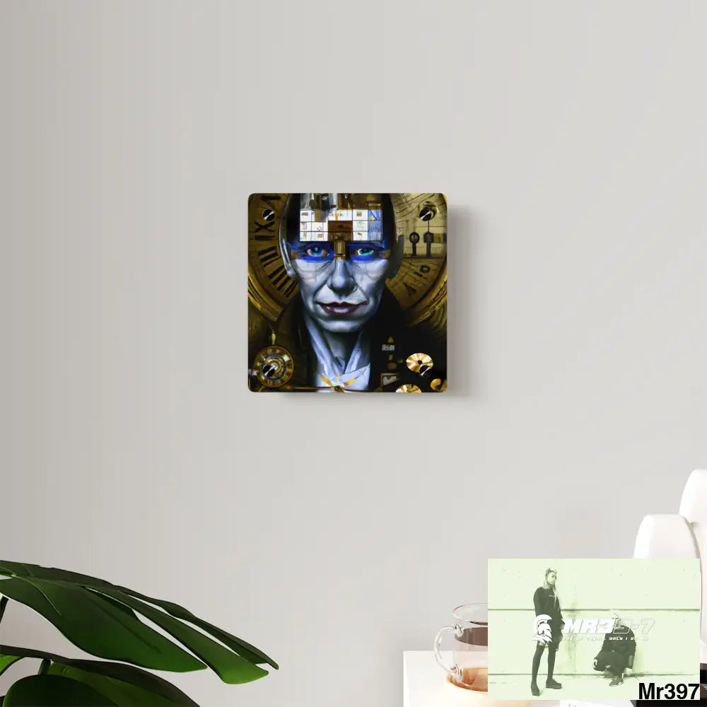 Hyper Realistic Male Tut Anch Amun Chess Karol Bak Abstract Acrylic Art Panels Home Decor