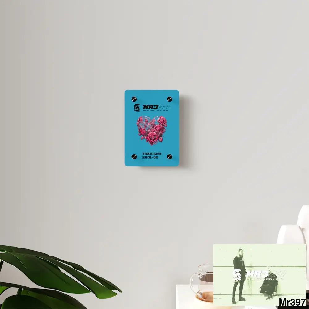 I Heart Made of Pink Roses Beautiful Floral Acrylic Wall Art Panels Home Decor