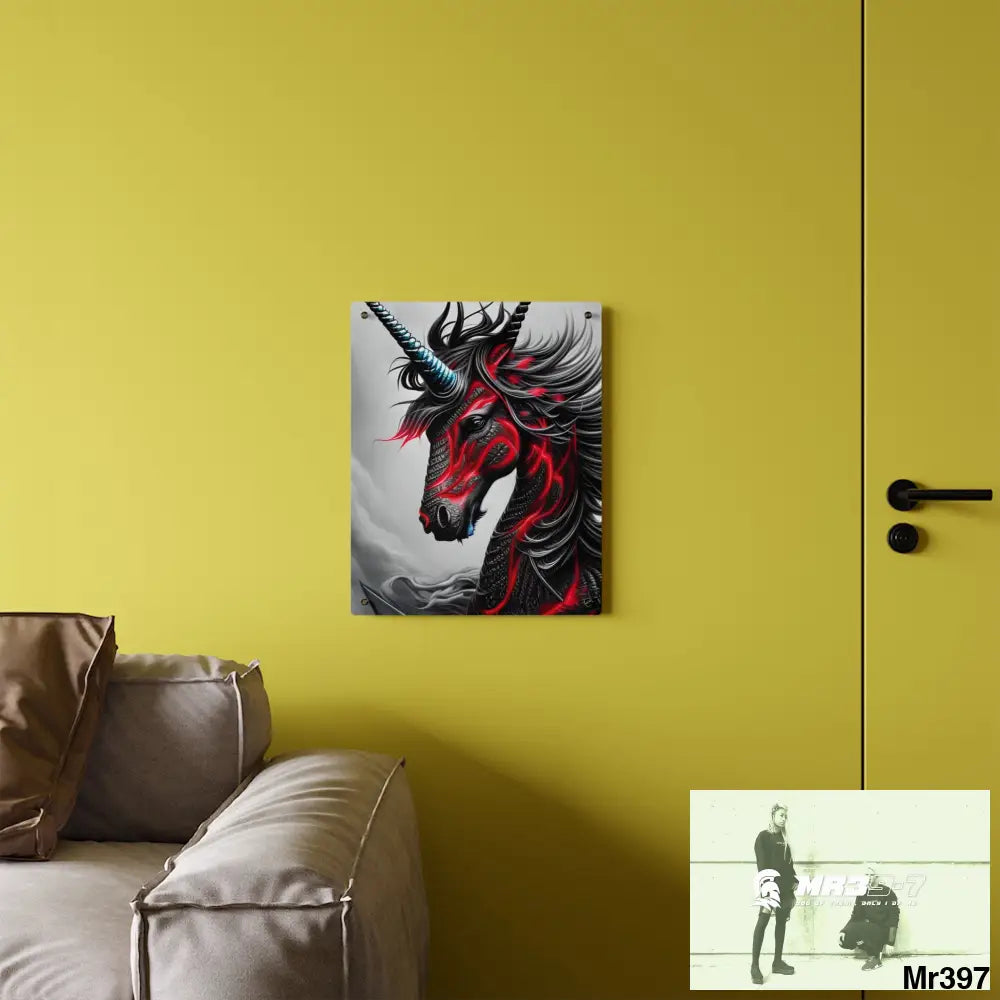 Intricate Unicorn 8k High Definition Hyper Detailed Realistic Beautiful Graphic Acrylic Wall Art Panels Home Decor