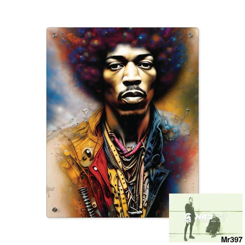 Jimmy Hendrix Experience Acrylic Wall Art Panels 16″ x 20″ (Vertical) / 0.25’’ Home Decor