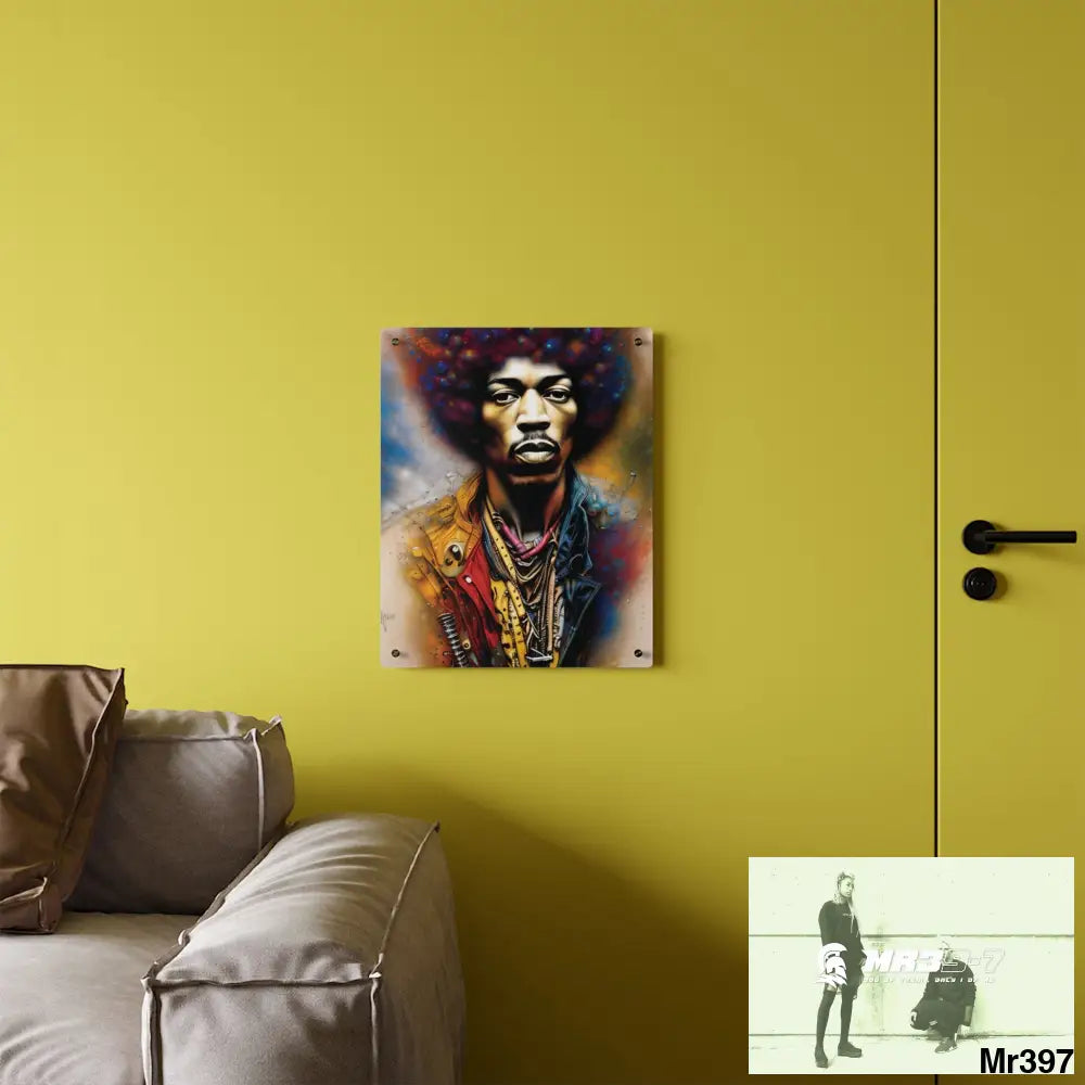 Jimmy Hendrix Experience Acrylic Wall Art Panels Home Decor