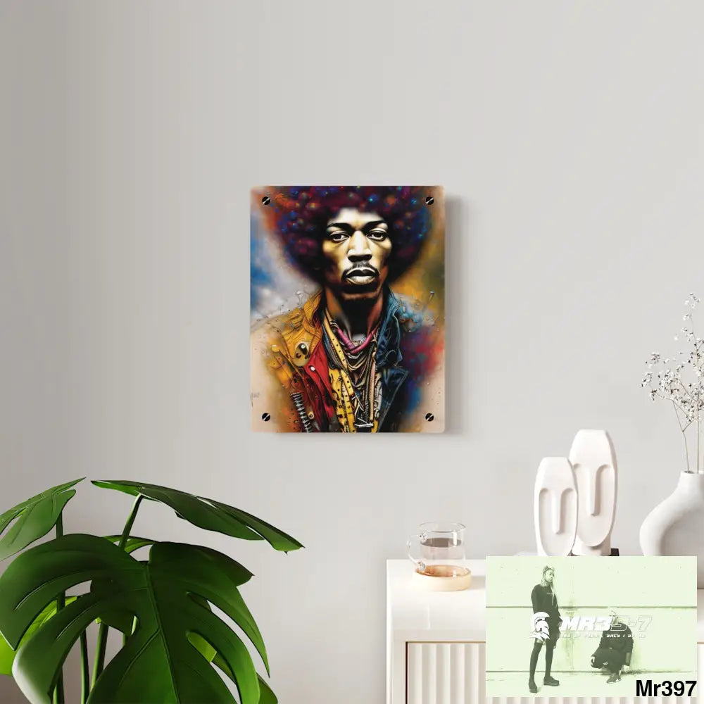 Jimmy Hendrix Experience Acrylic Wall Art Panels Home Decor