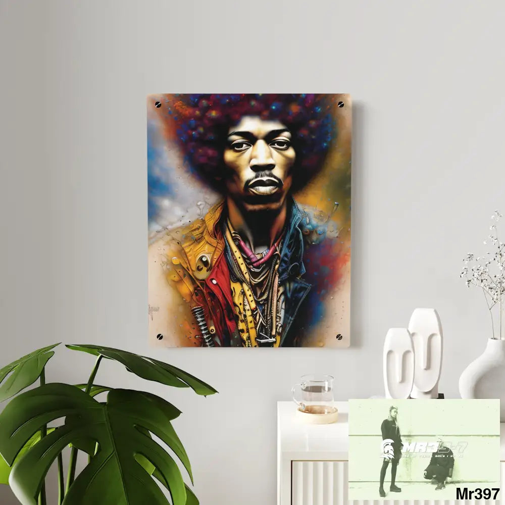 Jimmy Hendrix Experience Acrylic Wall Art Panels Home Decor