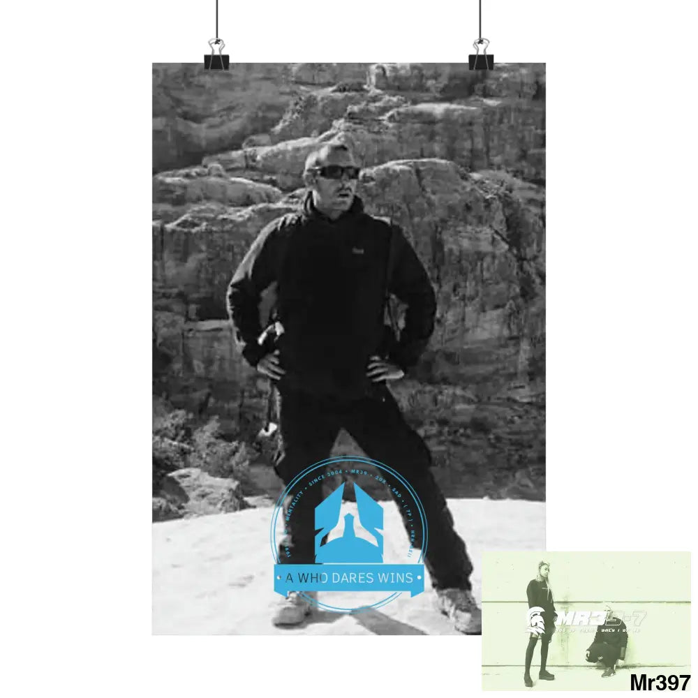 (Jordan) A Who Dares Wins Matte Vertical Posters 11’’ x 16’’ / Matte Poster