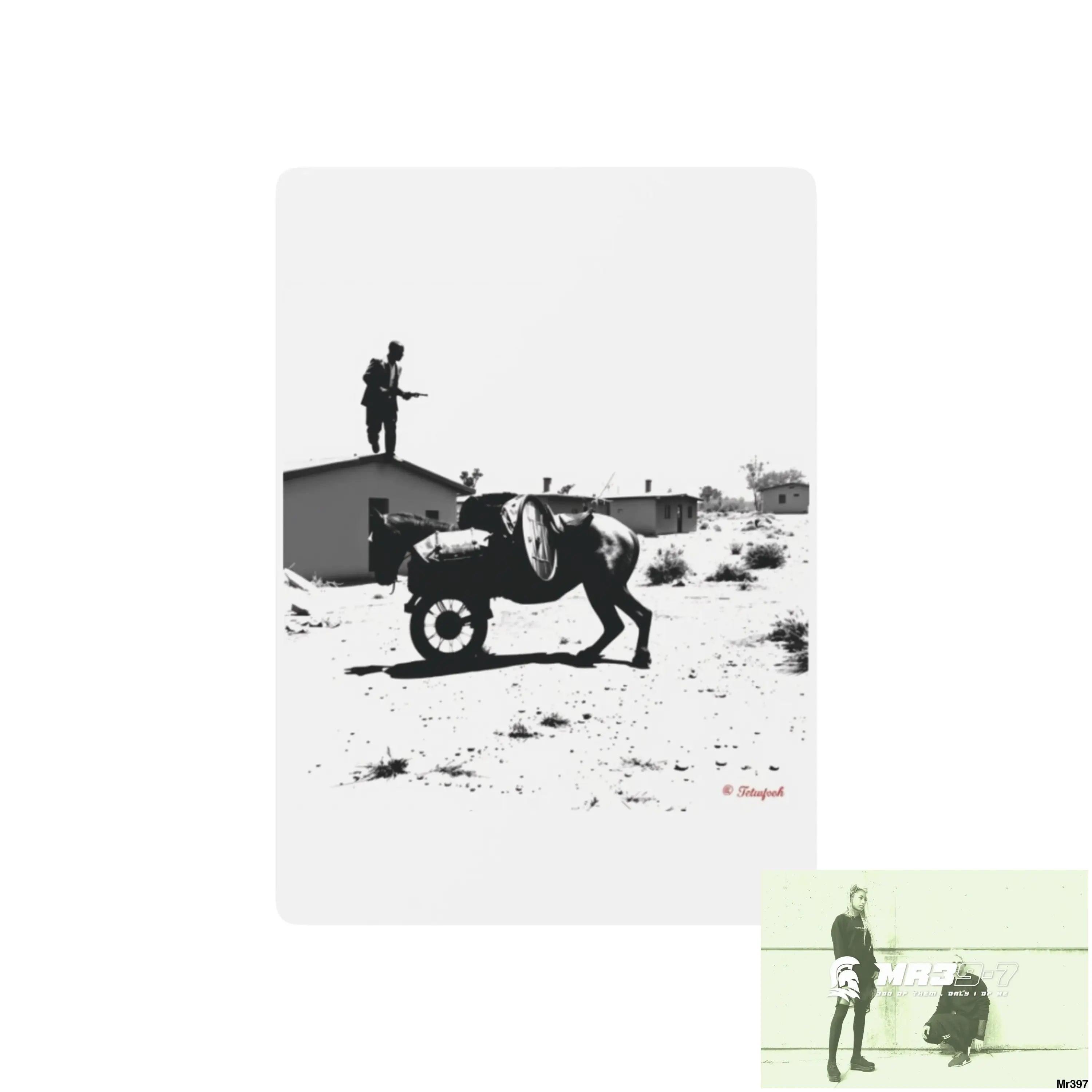 Kenya 2015 Banksy Inspired My life My Deaths Fail Ltd Edition Custom Poker Cards 2.5’’ x 3.5’’ / White / Semi Glossy