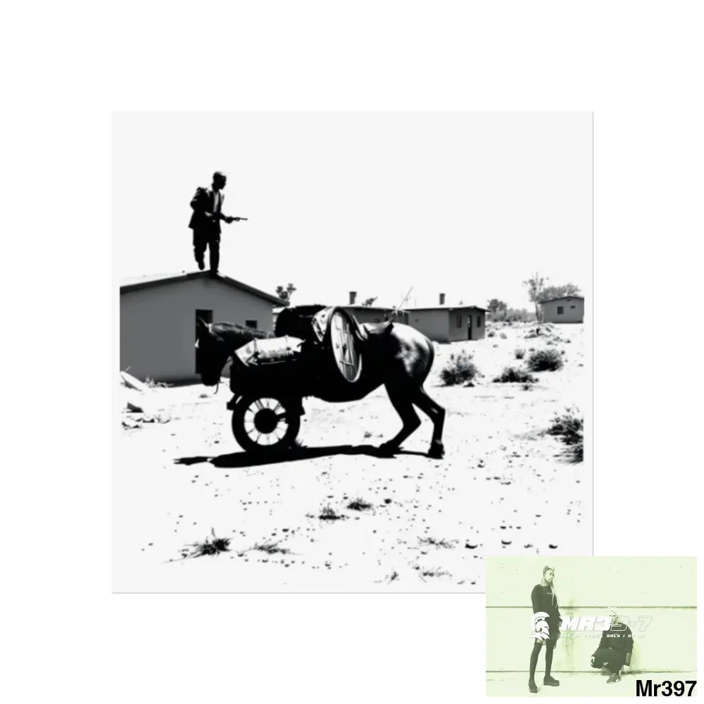 Kenya 2015 Banksy style Fine Art Posters 16″ x 16″ / Matte Poster