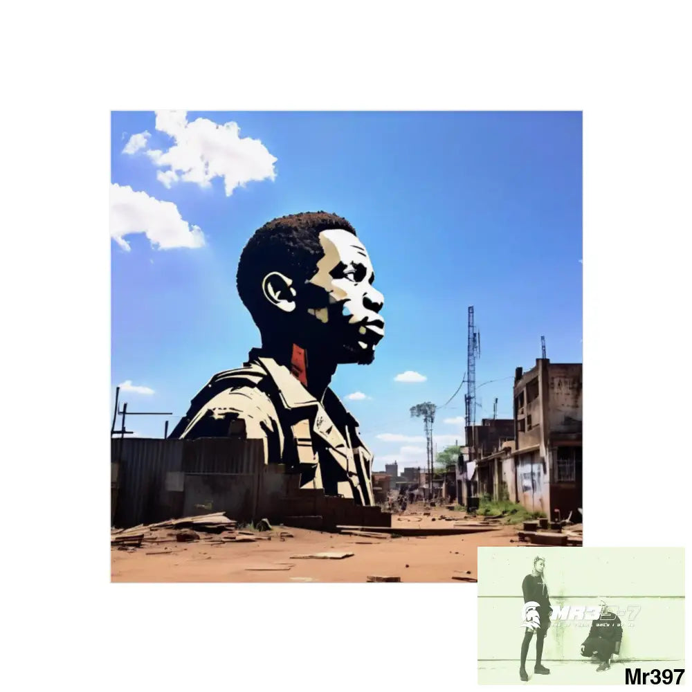 Kenya 2015 no 14 Banksy inspired Fine Art Posters 24″ x 24″ / Matte Poster