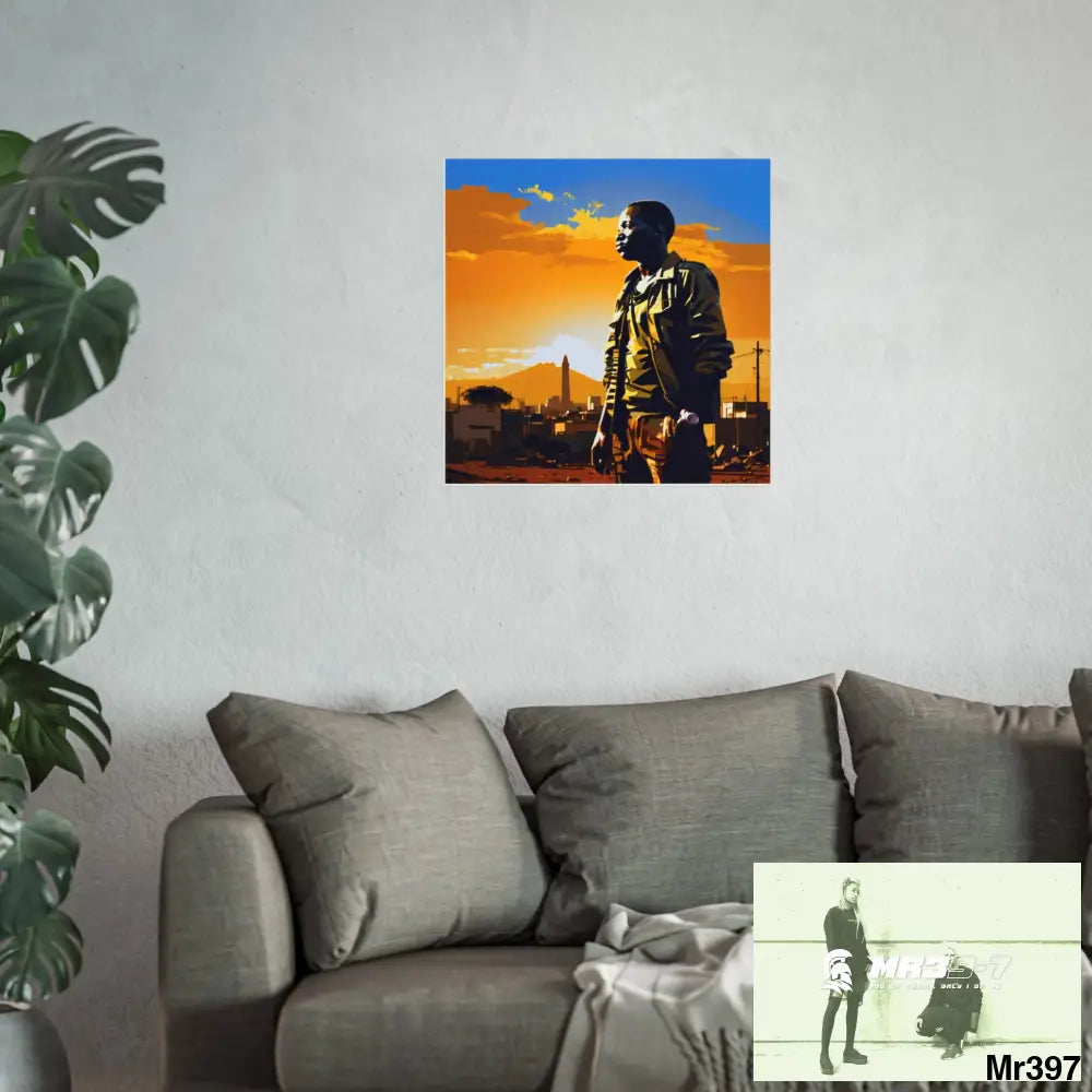 Kenya 2015 no 17 Banksy inspired Fine Art Posters Poster