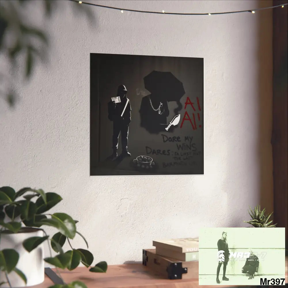 Kenya 2015 the last 12 days no 29 Banksy inspired Fine Art Posters Poster