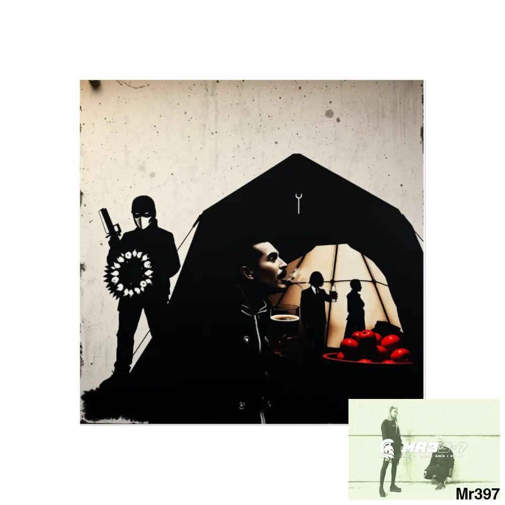 Kenya 2015 the last 12 days no 30 Banksy inspired Fine Art Posters 30″ x 30″ / Matte Poster