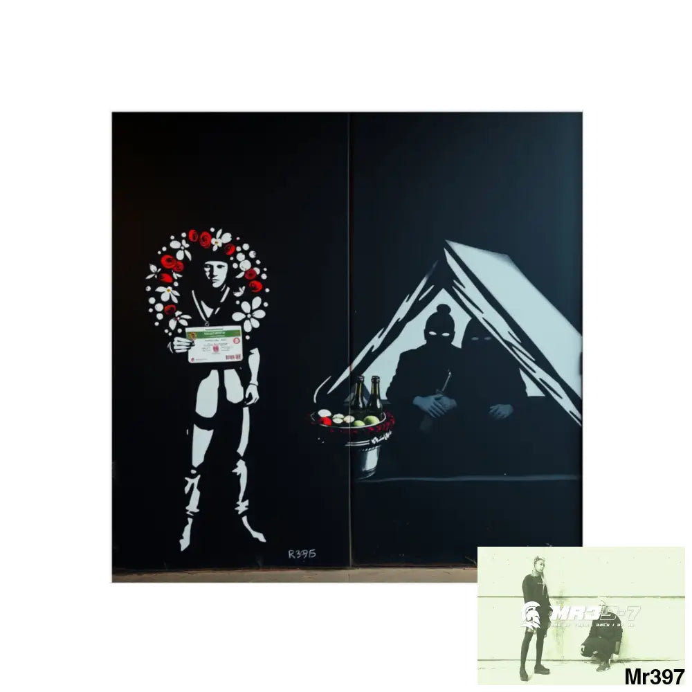 Kenya 2015 the last 12 days no 32 Banksy inspired Fine Art Posters 16″ x 16″ / Matte Poster