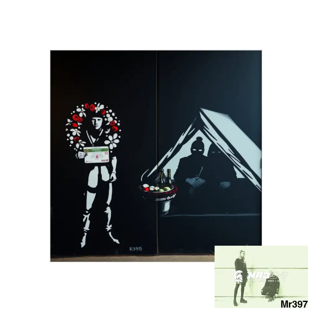 Kenya 2015 the last 12 days no 32 Banksy inspired Fine Art Posters 30″ x 30″ / Matte Poster