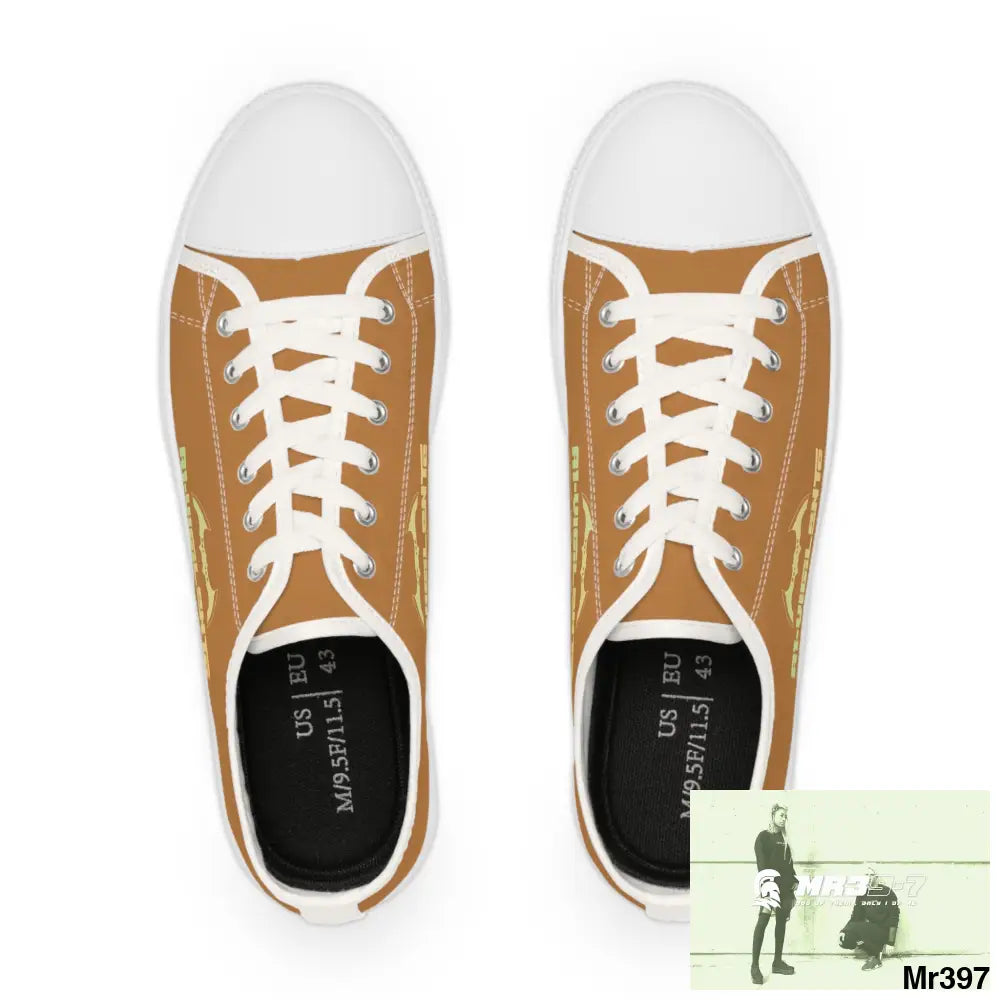 Light Brown A1-Vigilante Men’s Low Top Sneakers Shoes
