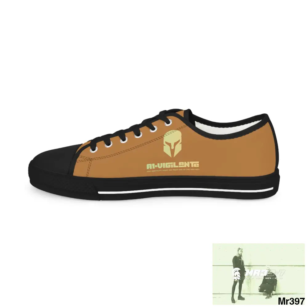 Light Brown A1-Vigilante Men’s Low Top Sneakers Shoes