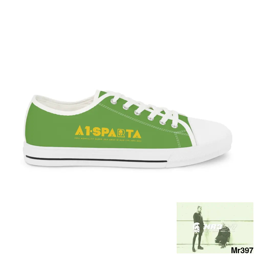 Light Green A1-Sparta Men’s Low Top Sneakers Shoes