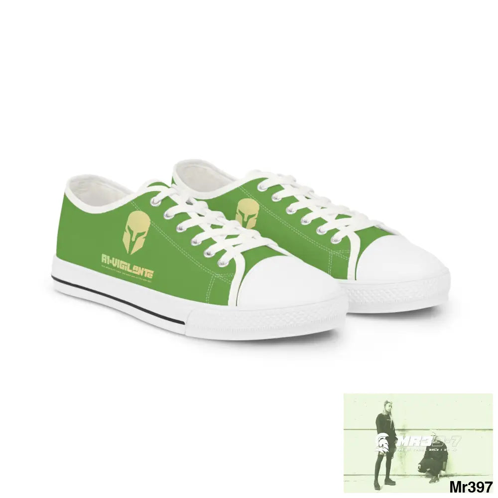 Light Green A1-Vigilante Men’s Low Top Sneakers Shoes