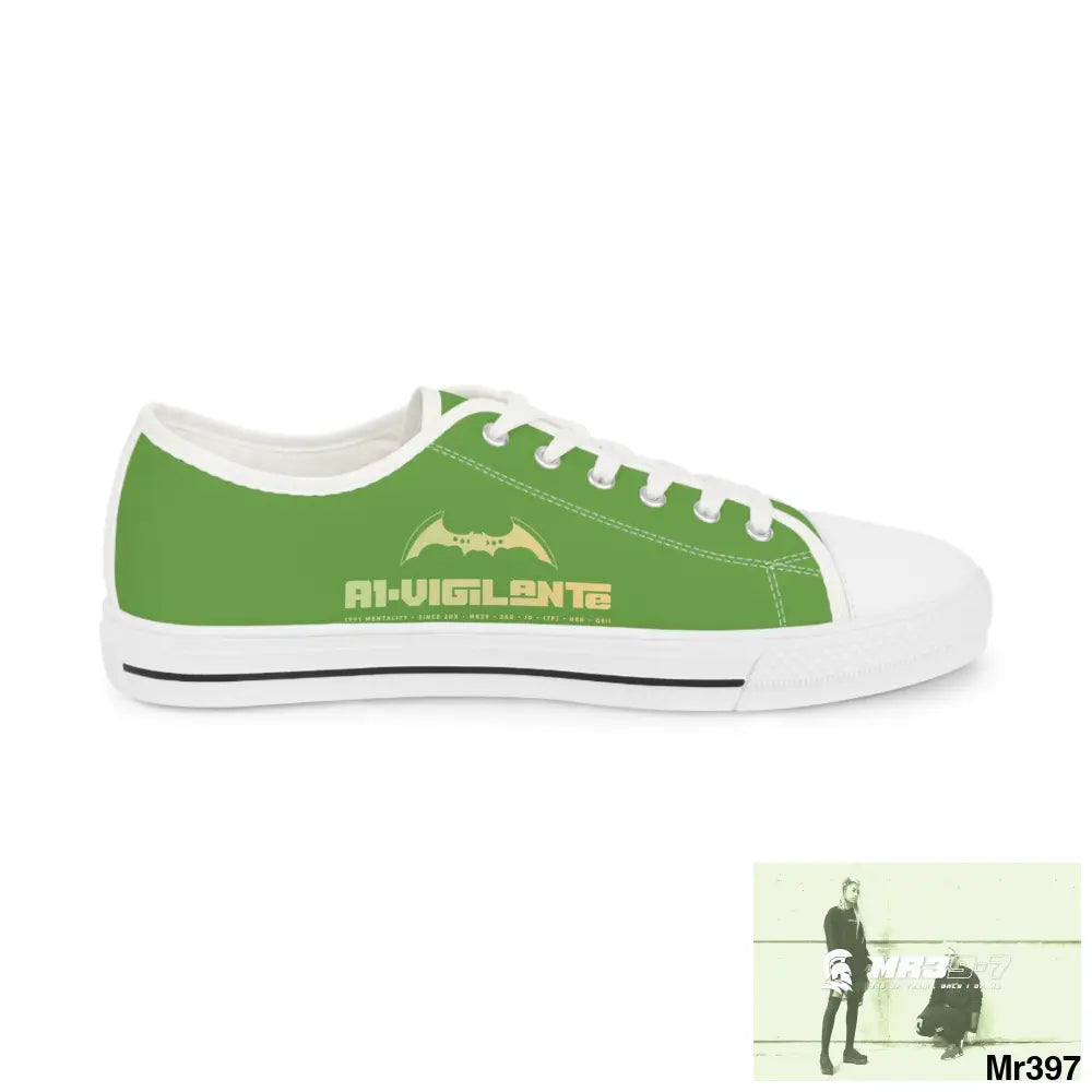 Light Green A1-Vigilante Men’s Low Top Sneakers Shoes