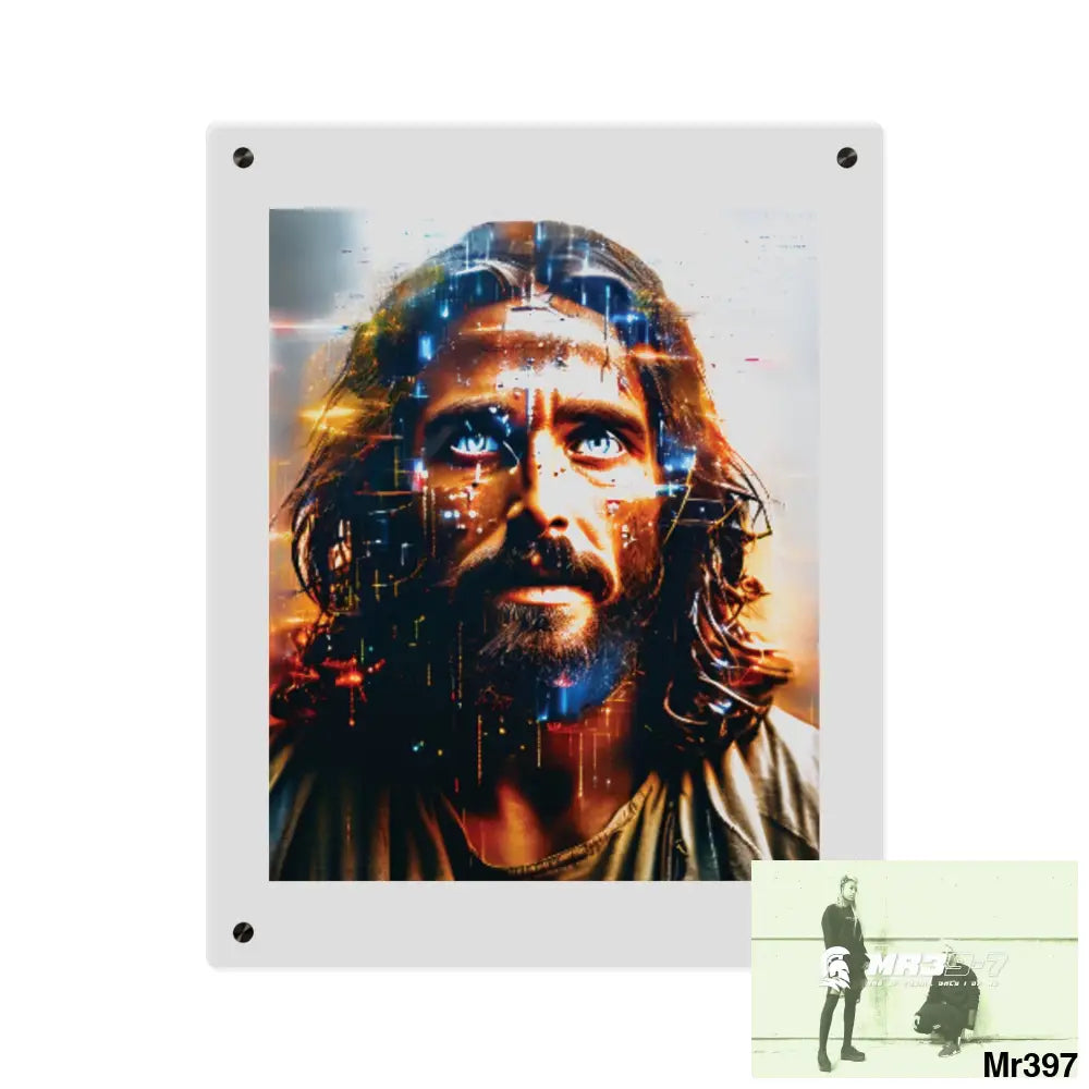 Linking all back to UK 2016 to 2024 failures their’s my deaths Gods intervention AI Themed Ltd Edition Acrylic Wall Art