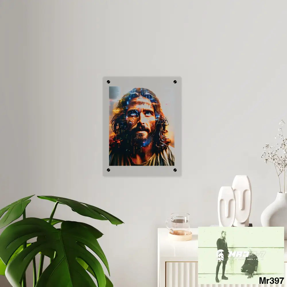 Linking all back to UK 2016 to 2024 failures their’s my deaths Gods intervention AI Themed Ltd Edition Acrylic Wall Art