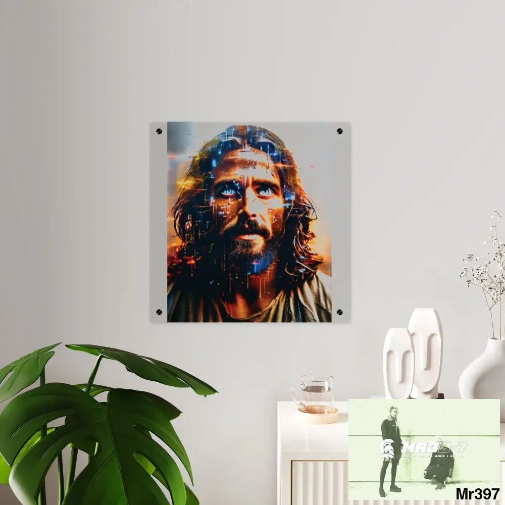 Linking all back to UK 2016 to 2024 failures their’s my deaths Gods intervention AI Themed Ltd Edition Acrylic Wall Art