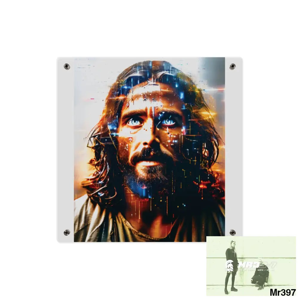 Linking all back to UK 2016 to 2024 failures their’s my deaths Gods intervention AI Themed Ltd Edition Acrylic Wall Art