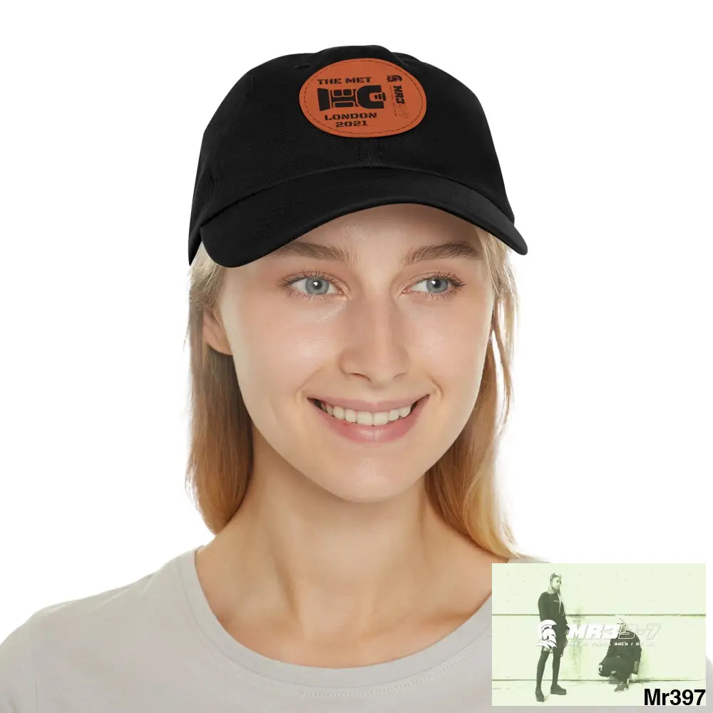 London 2021 The Met taser Mr39 Dad Hat with Leather Patch (Round) Hats