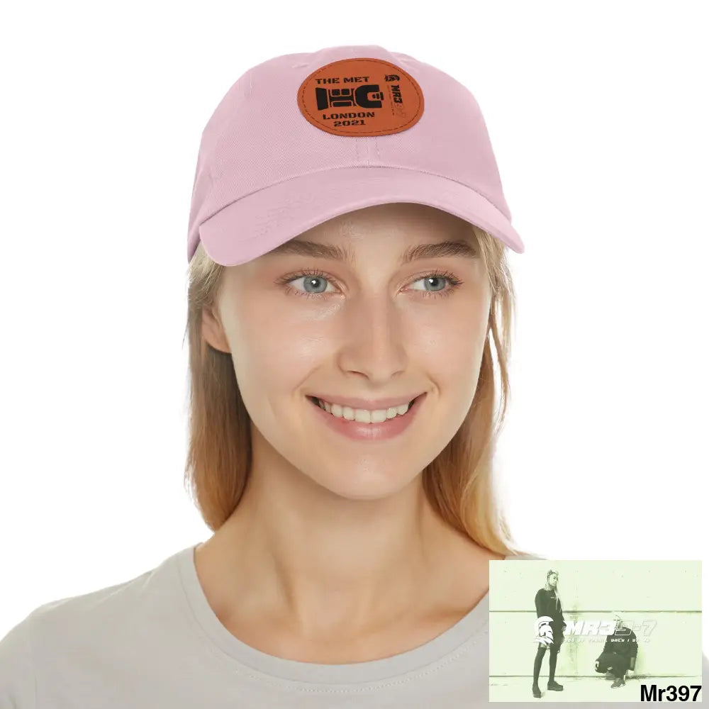 London 2021 The Met taser Mr39 Dad Hat with Leather Patch (Round) Hats