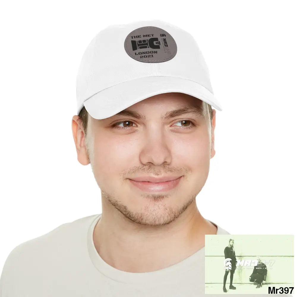 London 2021 The Met taser Mr39 Dad Hat with Leather Patch (Round) Hats