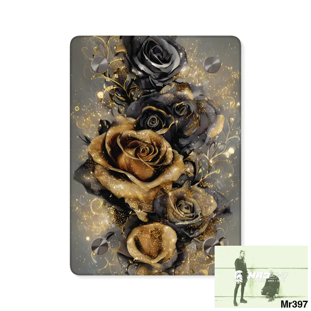 Long Stem Rose by Ross Tran Acrylic Wall Art Panels 5’’ x 7’’ (Vertical) / 0.25’’ Home Decor