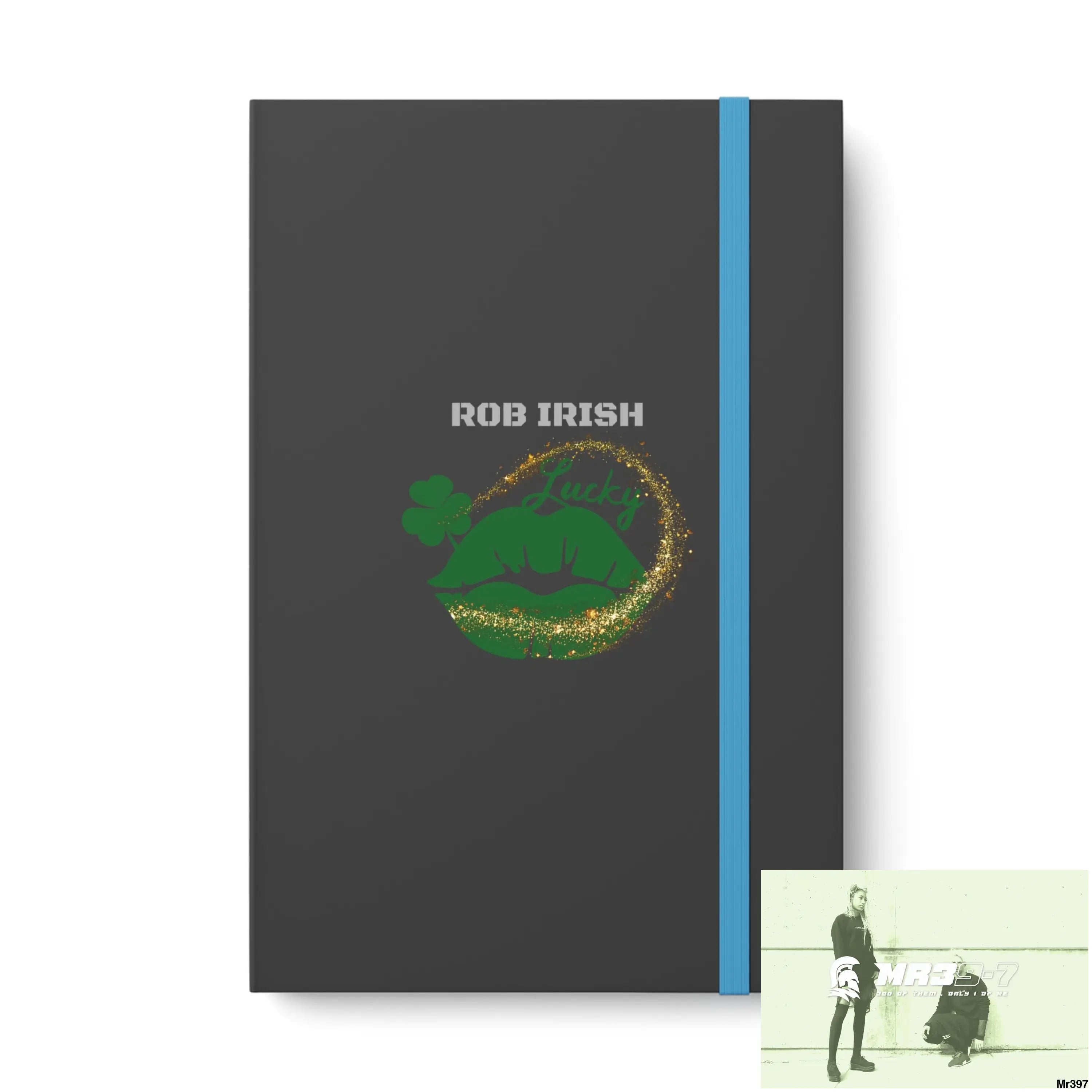 Luck of Ireland Rob Irish Color Contrast Notebook - Ruled 5.5’’ x 8.25’’ / Blue / Ruled line Paper products