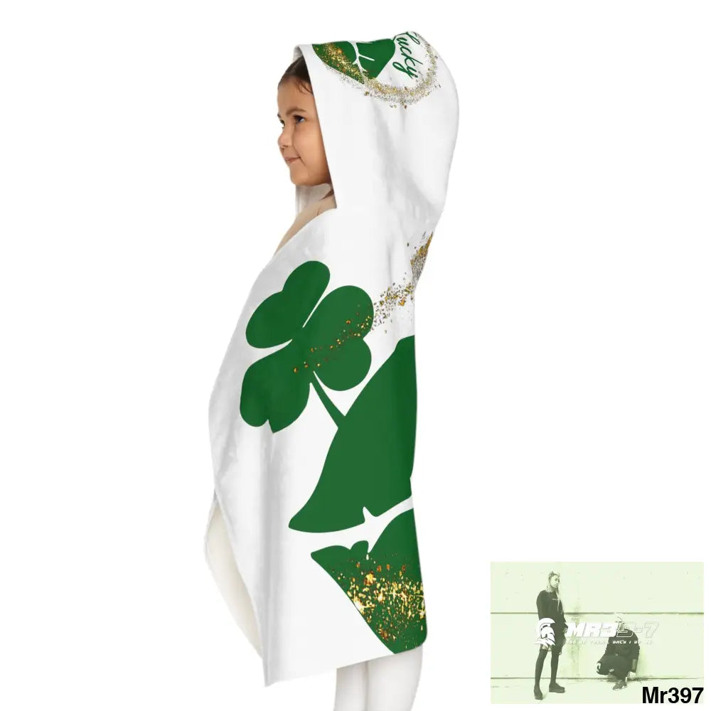 Luck of Ireland Rob Irish Youth Hooded Towel 24’’ × 48’’ All Over Prints