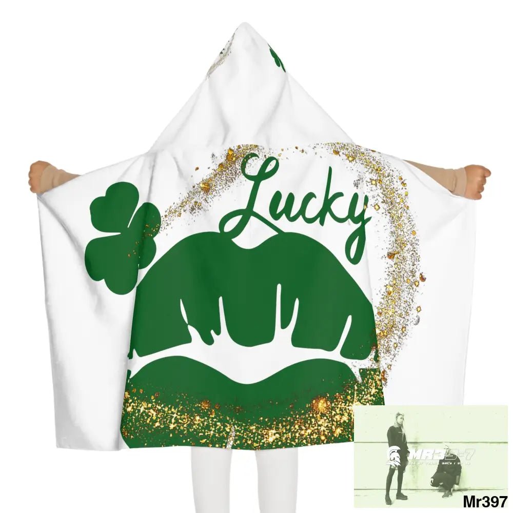 Luck of Ireland Rob Irish Youth Hooded Towel 24’’ × 48’’ All Over Prints