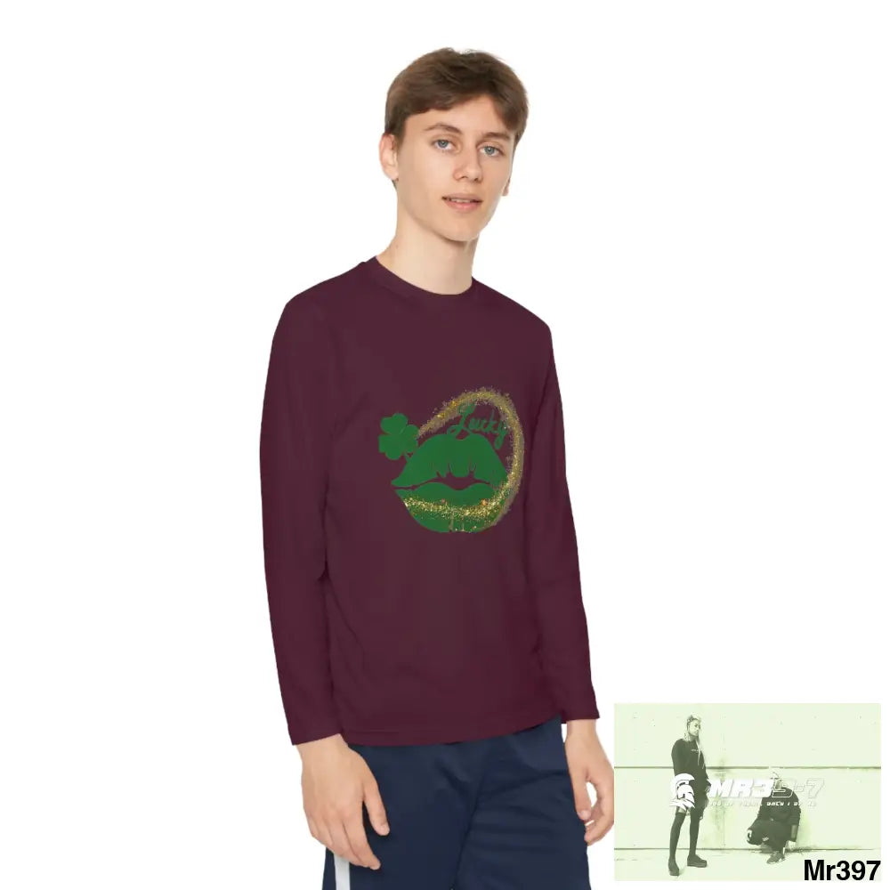 Luck of the Irish Rob Irish Kenya 2015 5 Countries Just Say No To County Lines Youth Long Sleeve Competitor Tee Kids