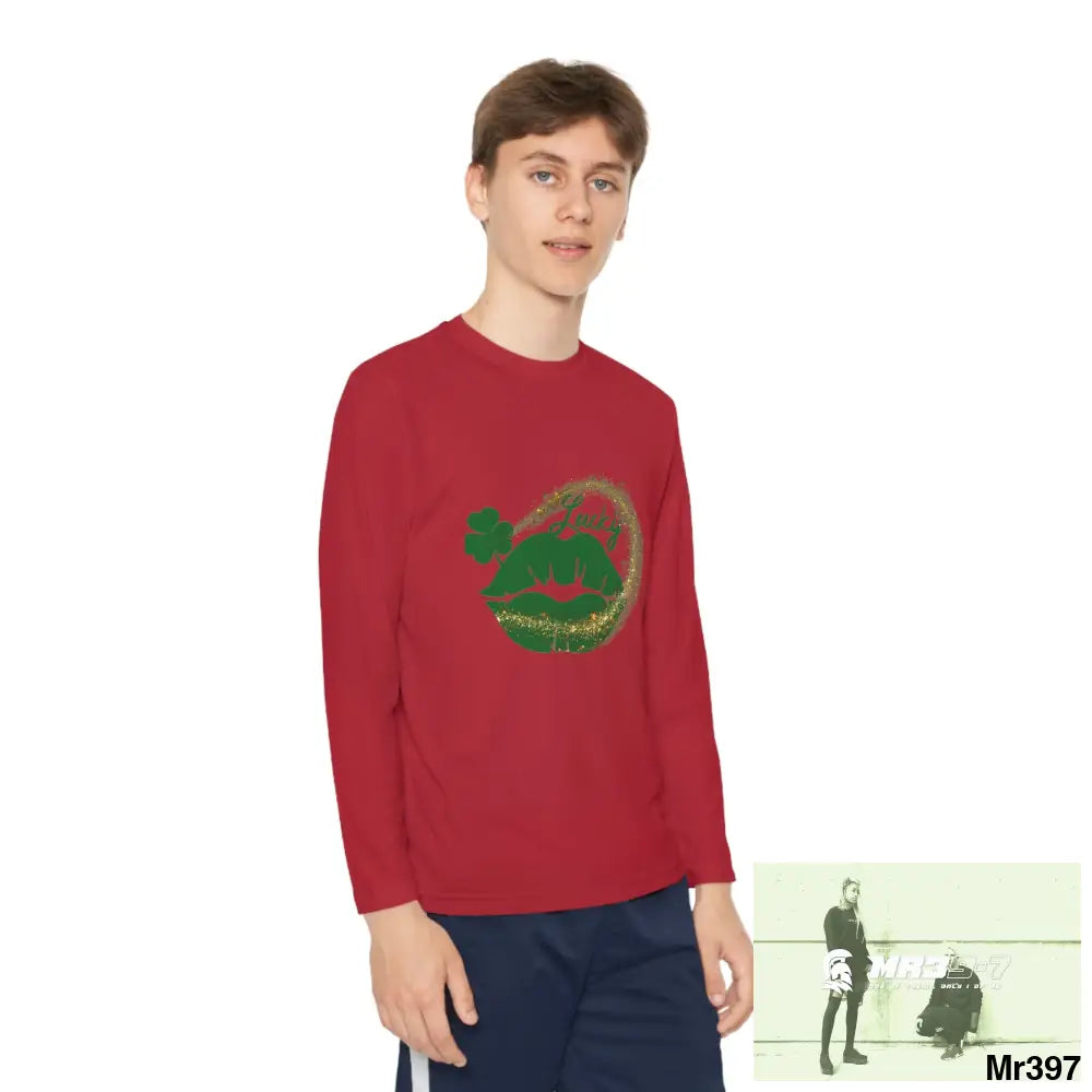 Luck of the Irish Rob Irish Kenya 2015 5 Countries Just Say No To County Lines Youth Long Sleeve Competitor Tee Kids