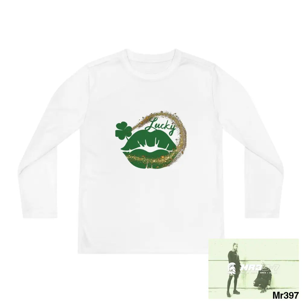 Luck of the Irish Rob Irish Kenya 2015 5 Countries Just Say No To County Lines Youth Long Sleeve Competitor Tee White