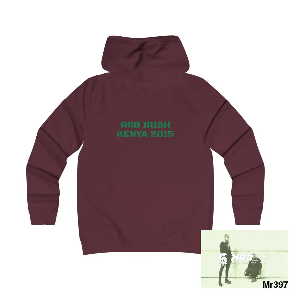 Lucky Irish Kenya 2015 Rob Irish Girlie College Hoodie Hoodie