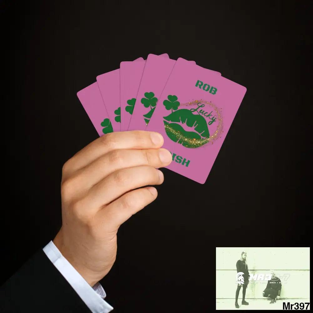 Lucky Rob Irish Custom Poker Cards 2.47’’ x 3.47’’ / White / Semi Glossy Paper products