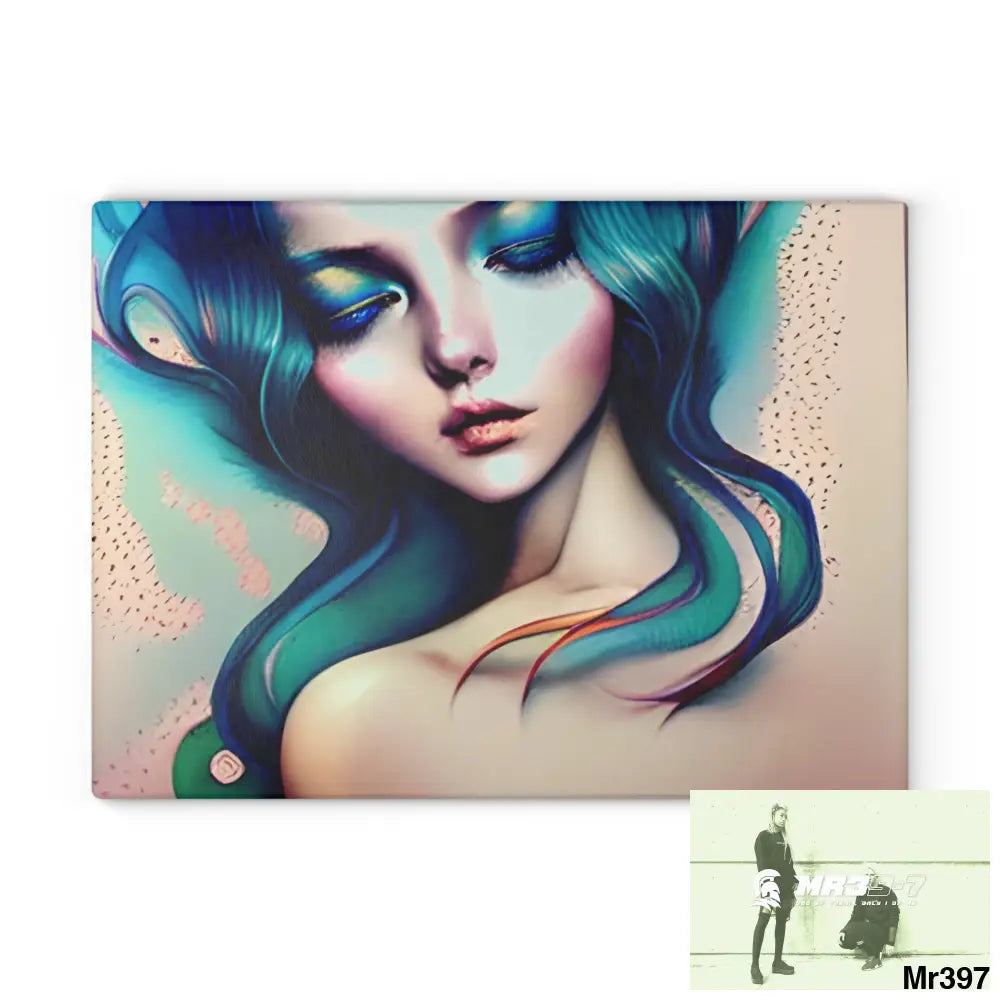 Many faces in common places in the style of Anna Glass Cutting Board 11’’ x 15’’ / Rectangle Home Decor